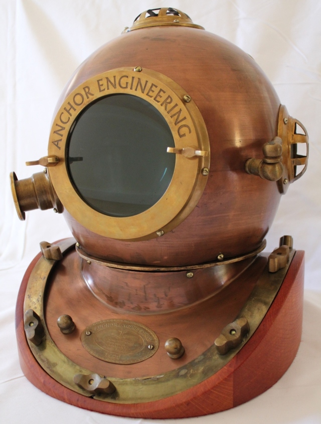 Dive Helmet Plinth by Peter Walker Handkrafted